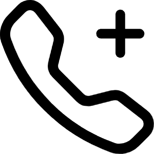 Telephone Plus Icon from Bootstrap Set