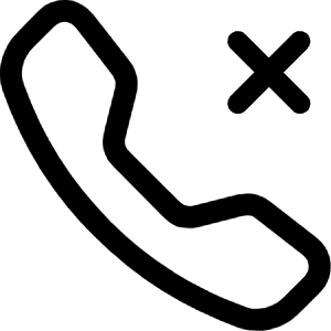 Telephone X Icon from Bootstrap Set