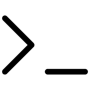 Terminal Icon from Iconoir Regular Set