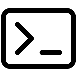 Terminal Tag Icon from Iconoir Regular Set