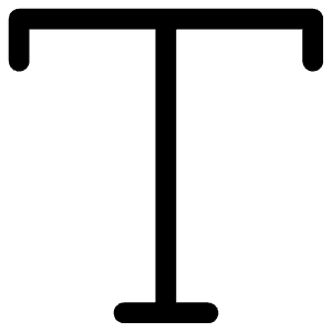 Text Icon from Iconoir Regular Set