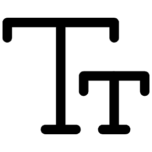 Text Size Icon from Iconoir Regular Set