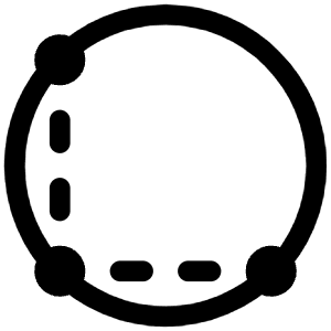 Three Points Circle Icon from Iconoir Regular Set