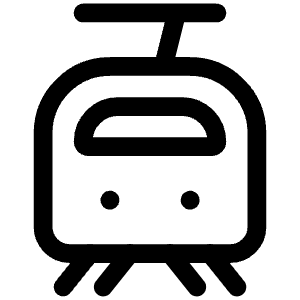 Tram Icon from Iconoir Regular Set