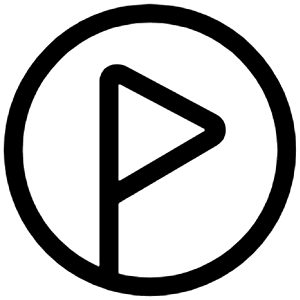 Triangle Flag Circle Icon from Iconoir Regular Set