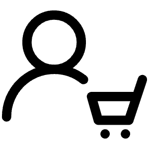 User Cart Icon from Iconoir Regular Set