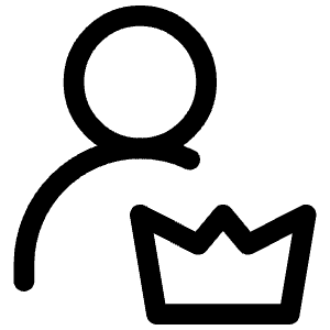 User Crown Icon from Iconoir Regular Set