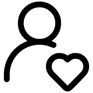 User Love Icon from Iconoir Regular Set
