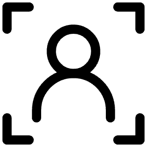 User Scan Icon from Iconoir Regular Set