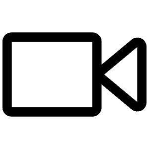 Video Camera Icon from Iconoir Regular Set