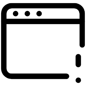 Warning Window Icon from Iconoir Regular Set