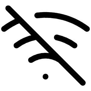 Wifi Off Icon from Iconoir Regular Set