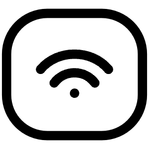 Wifi Tag Icon from Iconoir Regular Set