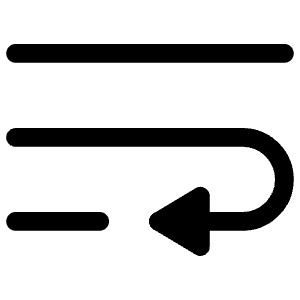 Wrap Text Icon from Iconoir Regular Set