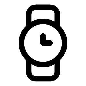 Wristwatch Icon from Iconoir Regular Set