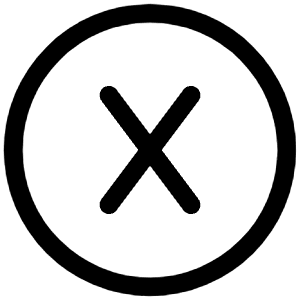 Xbox X Icon from Iconoir Regular Set