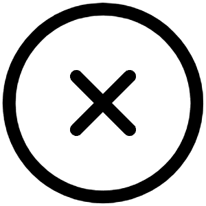 Xmark Circle Icon from Iconoir Regular Set