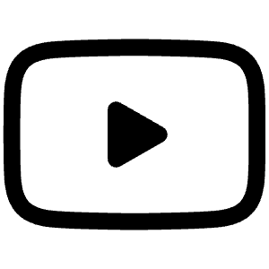 Youtube Icon from Iconoir Regular Set