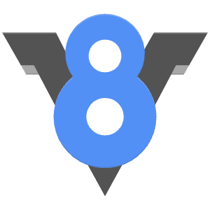 V8 Icon from SVG Logos Set