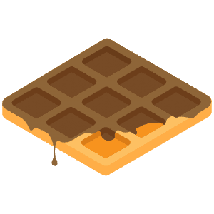 Waffle Icon Icon from SVG Logos Set
