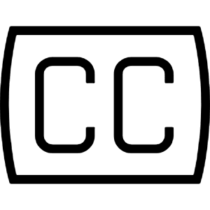 Closed Captioning Icon from Guidance – Free Set