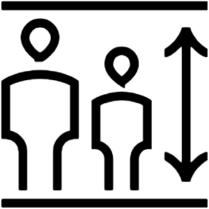 Guest Within Height Limit Must Be Supervised Icon from Guidance – Free Set