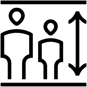Guest Within Height Limit Must Be Supervised Icon from Guidance – Free Set
