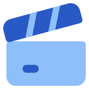 Film Slate Icon from Core Flat Set