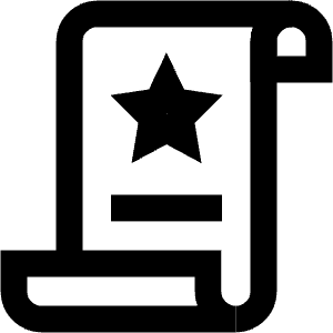 Paper Star Icon from Atlas Line Set