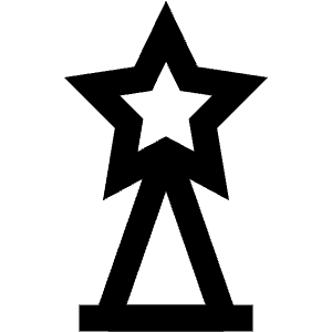 Reward Star Trophy Icon from Atlas Line Set