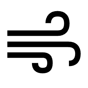Air Icon from Outlined Line - Material Symbols Set