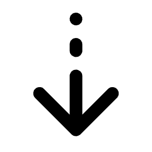 Arrow Cool Down Icon from Rounded Line - Streamline Material Free Set