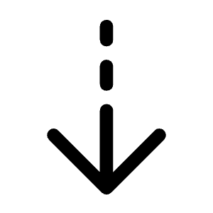 Arrow Cool Down Fill Icon from Rounded Fill - Material Symbols Set