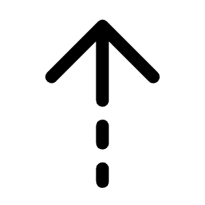 Arrow Warm Up Icon from Rounded Line - Material Symbols Set