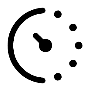 Avg Pace Fill Icon from Rounded Fill - Material Symbols Set