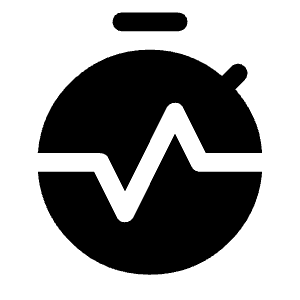 Avg Time Fill Icon from Rounded Fill - Material Symbols Set