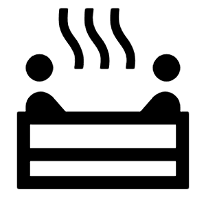 Bath Private Icon from Sharp Line - Material Symbols Set