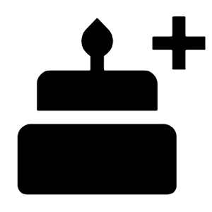 Cake Add Fill Icon from Outlined Fill - Material Symbols Set