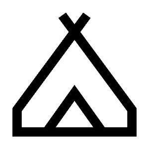 Camping Icon from Sharp Line - Material Symbols Set