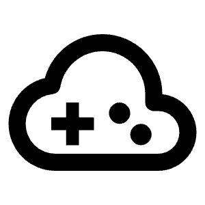 Cloud Gaming Icon from Outlined Line - Material Pro Free Set