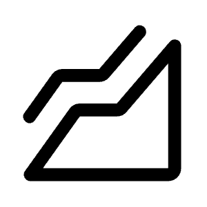 Elevation Icon from Rounded Line - Material Symbols Set