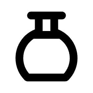 Flask Full Icon from Rounded Line - Streamline Material Free Set