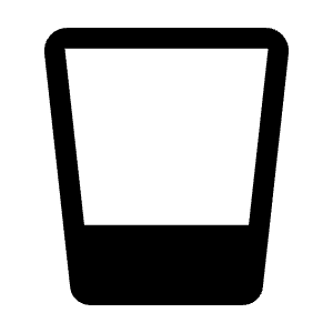 Glass Cup Fill Icon from Rounded Fill - Material Symbols Set