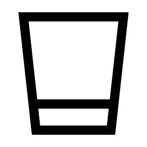 Glass Cup Icon from Sharp Line - Material Symbols Set