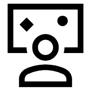 Interactive Space Icon from Sharp Line - Material Symbols Set