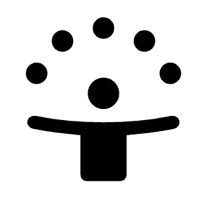 Person Celebrate Fill Icon from Rounded Fill - Material Symbols Set