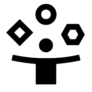 Person Play Icon from Outlined Line - Material Symbols Set