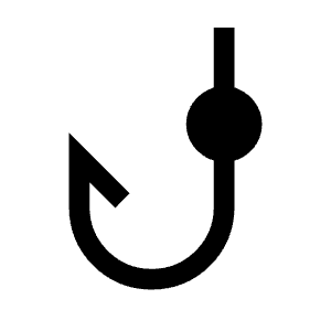 Phishing Fill Icon from Outlined Fill - Material Symbols Set