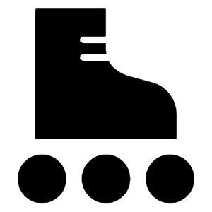 Roller Skating Fill Icon from Outlined Fill - Material Symbols Set