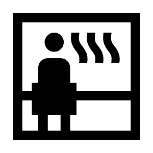 Sauna Fill Icon from Sharp Fill - Material Symbols Set